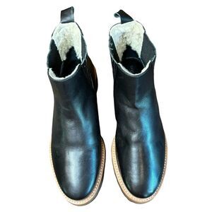 Botkier Shearling-Lined Chelsea Boots in Black NWOB Size 7